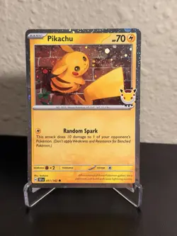 Pikachu TEF 051/162 Pokemon Day 2026 Holo Promo English Pokemon TCG 70 HP Basic - Image 1