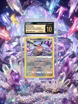 ✨Pokemon GO ✨ Black Star Promo SWSH230 RADIANT EEVEE CGC Graded 10 PRISTINE - Image 1