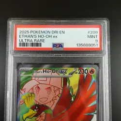 PSA 9 Ethan's Ho-Oh ex 209/182 Pokemon Destined Rivals Full Art Graded - Image 2