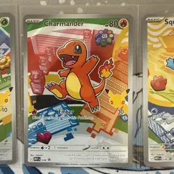 Pokemon TCG First Partner Illustration Collection Series 1 Kanto Gen 1 Starters - Image 3