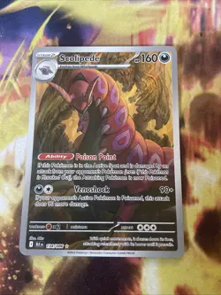 Scolipede 134/086 Pokemon TCG Black Bolt Illustration Rare - Image 1