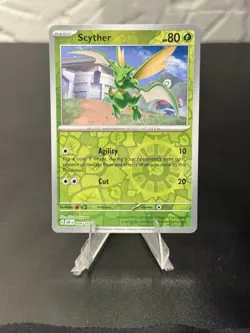 SCYTHER 004/197 OBSIDIAN FLAMES POKEMON (REVERSE HOLO, NM) - Image 1