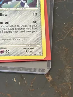 Dialga 1/130 | Diamond & Pearl | Holo Rare | Pokemon | 2007 HOLO BLEED - Image 2