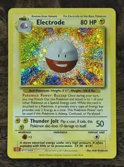 ⚡ Electrode 011/034 CLC ⚡ Pokemon TCG Classic Collection NM Holo - Image 1