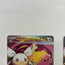 Pokemon Mega Audino EX 253/272 XY Fates Collide Full Art Holo Ultra Rare - Image 4
