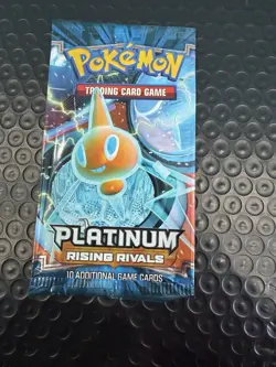 1x Pokemon Platinum Rising Rivals Empty Booster Pack Rotom Art WRAPPER ONLY - Image 1