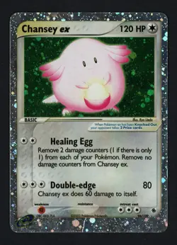 Chansey ex 96/109 Ruby and Sapphire Holofoil Ultra Rare Pokemon TCG - Image 1