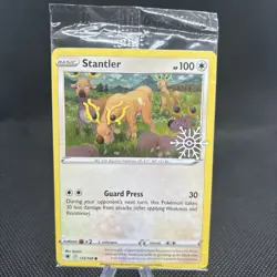 💥Sealed Stantler Astral Radiance Pokemon Snowflake NM 125 Holiday Calendar - Image 1
