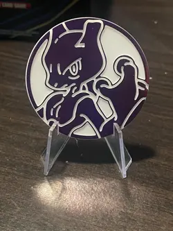 Mewtwo Jumbo Pokemon Plastic Coin - Image 2
