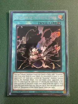 Deception of the Sinful Spoils MP25-EN113 Prismatic Secret Rare Yugioh 2025 - Image 1