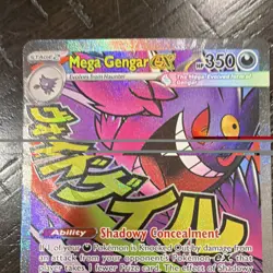 Pokemon Mega Gengar EX Full Art Holo 269/217 Psychic TAG 10 English - Image 3