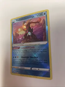 Pokemon Radiant Greninja Radiant Rare SWSH10:Astral Radiance 046/189 NM - Image 3