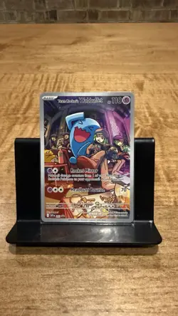 Pokemon TCG Team Rockets Wobbuffet 203 Black Star Promo Full Art Illustration - Image 1