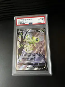 Pokemon Celebi V Alt Art 245/264 Swsh08 Fusion Strike Ultra Rare PSA 10 - Image 1