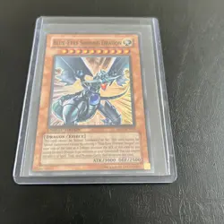 D YUGIOH! Blue-Eyes Shining Dragon MOV-EN001 Super Rare - Image 1
