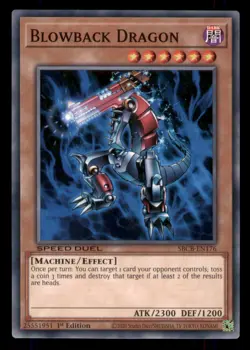 Yugioh Blowback Dragon #SBCB-EN176 Speed Duel: Battle City Box LP - Image 1