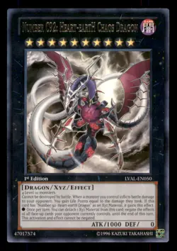 Yugioh Number C92: Heart-eartH Chaos Dragon #LVAL-EN050 Legacy of the Valiant LP - Image 1