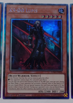 K9-00 LUPIS JUSH-EN034 COLLECTOR'S RARE 1st EDITION YUGIOH *NEW & MINT* - Image 1