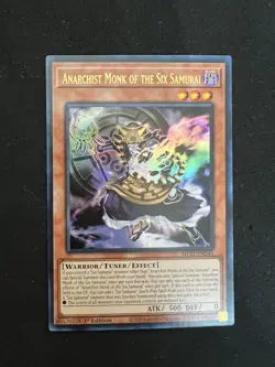 Anarchist Monk of the Six Samurai MP25‑EN245 Ultra Rare 1st Edition Yu‑Gi‑Oh! LP - Image 1