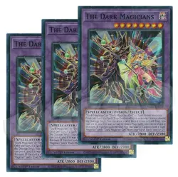 Yugioh - The Dark Magicians x 3 - 1st Edition Super Rare NM - Free Holo Card - Image 1