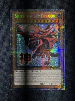 Yugioh Slifer the Sky Dragon RA05-EN128 Starlight Rare Stamp Art 1st Ed EU NM-M - Image 1