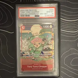 Bandai Tony Tony Chopper 1st Anniversary Set ST01-006 EN Holo PSA 10 - Image 1