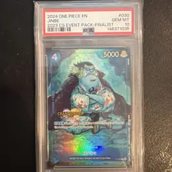 One Piece Championship 2023 Event FINALIST Jinbe TEXTURED P030 PSA 10 only 52 - Image 1
