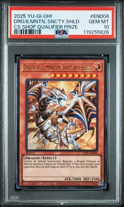 YuGiOh PSA10 Dragon of Illumination Japan Championship Promo Rare TCG Card - Image 2