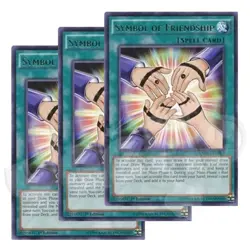 Yugioh - Symbol of Friendship x 3 - 1st Edition Rare LP - Plus Free Holo Card - Image 1