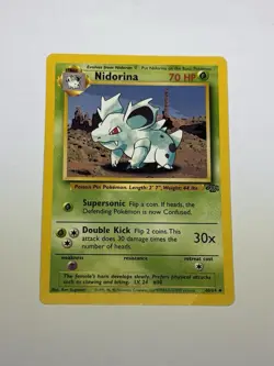 Nidorina 40/64 Jungle Uncommon Pokemon Card TCG Vintage WotC 1999 MP - Image 1