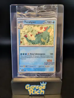 Feraligatr 213 Pikachu 214 SEALED Illustration Contest 2024 Promo Pokemon TCG NM - Image 1