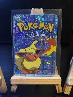 Eeveelution Pokemon Vintage Pocket Monsters Vending Prisms Holo Sticker Card - Image 3