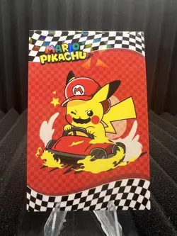 Mario Pikachu - Cracked Ice Holo - Electric Pikachu Database - Pokemon - Image 1