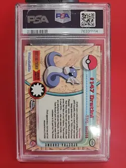 2000 TOPPS CHROME POKEMON T.V. SPECTRA#147 DRATINI PSA 9 LOW POP OF 10 LOOK - Image 2