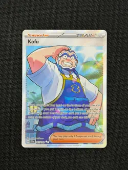 Pokemon TCG SV07: Stellar Crown Trainer Kofu Ultra Rare Holo 165/142 - Image 1