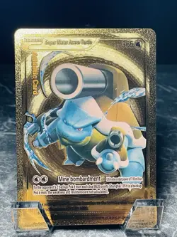 Blastoise Gold Display Card Pokemon TCG - Image 1