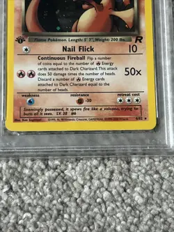2000 POKEMON TEAM ROCKET DARK CHARIZARD 1ST EDITION HOLO PSA 4! - Image 4