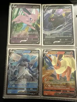 Eevee Evolutions V Promo Complete SWSH 9 Card Set Eeveelutions Pokemon TCG NM - Image 1