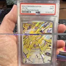 Pokemon Joltik Stellar Crown Illustration Rare Holo 150/142 English PSA 9 2024 - Image 1