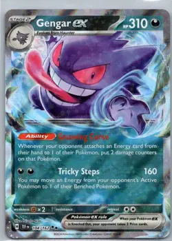 Pokemon TCG Gengar ex 104/162 Temporal Forces Holo NM - Image 1