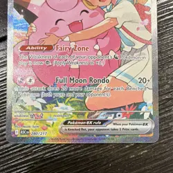 Pokemon Lillie's Clefairy ex Sv09 Journey Together SIR Holo 184/159 EN - Image 4