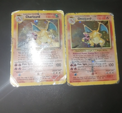 Pokemon 2x Charizard Glurak base set 4/102 + legendary collection 3/110 karten - Image 1
