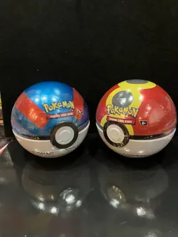(2) Pokemon TCG PokeBall Tin Brand New Factory Sealed E25 - Image 1