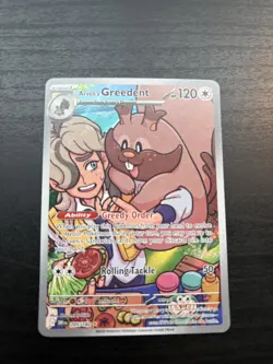Pokemon - Arven's Greedent 205/182 2025 - Destined Rivals Illustration Rare - Image 1