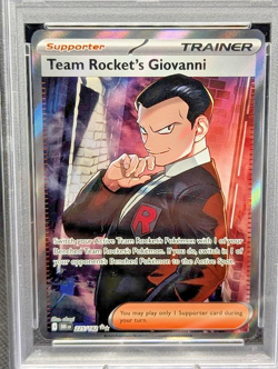 Team Rocket’s Giovanni 225/182 PSA 10 GEM MT Ultra Rare 2025 Pokemon DRI EN - Image 2