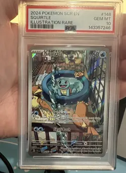 2024 POKEMON SCR EN-STELLAR CROWN #148 SQUIRTLE PSA 10 - Image 1
