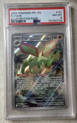 2025 POKEMON PFL EN FLYGON 101/094 PSA 8 - Image 1