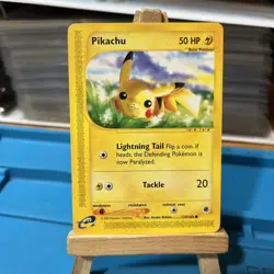 Pikachu 124/165 - Expedition Base Set - Common Pokemon - NM - Non Holo CLEAN! - Image 1