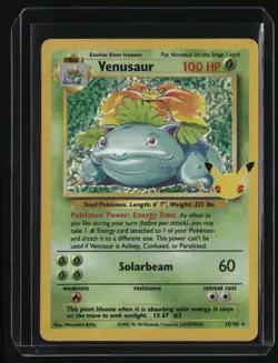 Pokemon Celebrations Venusaur Classic Collection 15/102 NM - Image 1