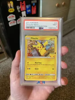 2021 POKEMON MCDONALD'S COLLECTION 25/25 PIKACHU-HOLO PSA 9 MINT - Image 1